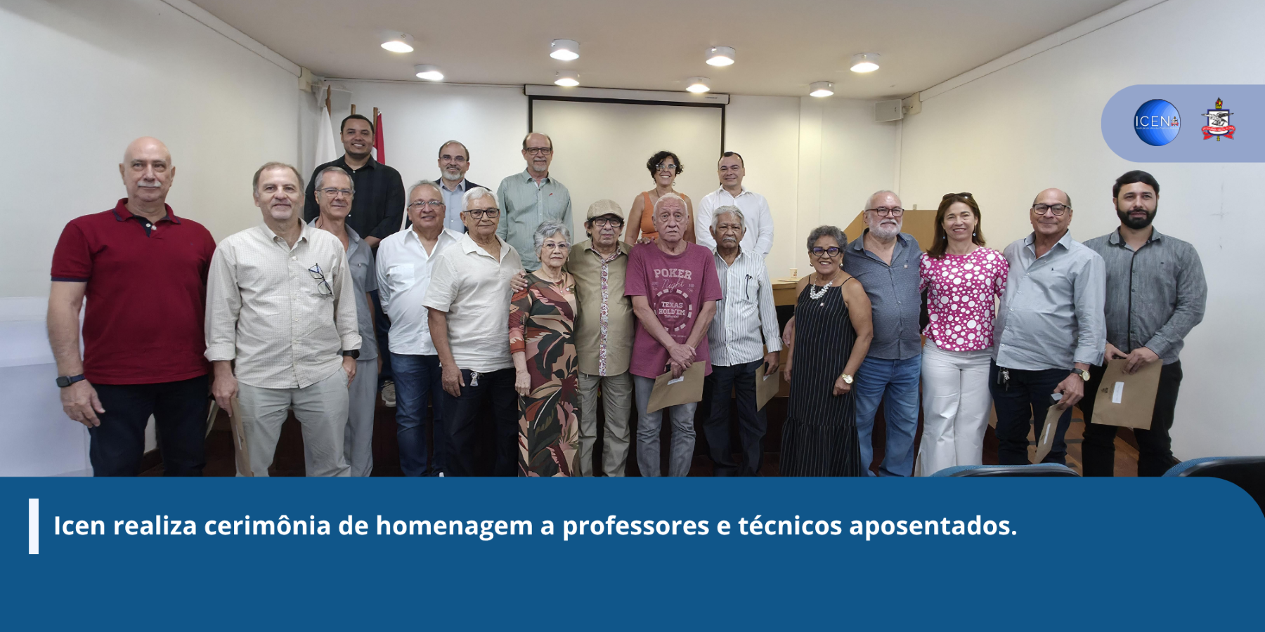 Icen realiza cerimônia de homenagem a professores e técnicos aposentados